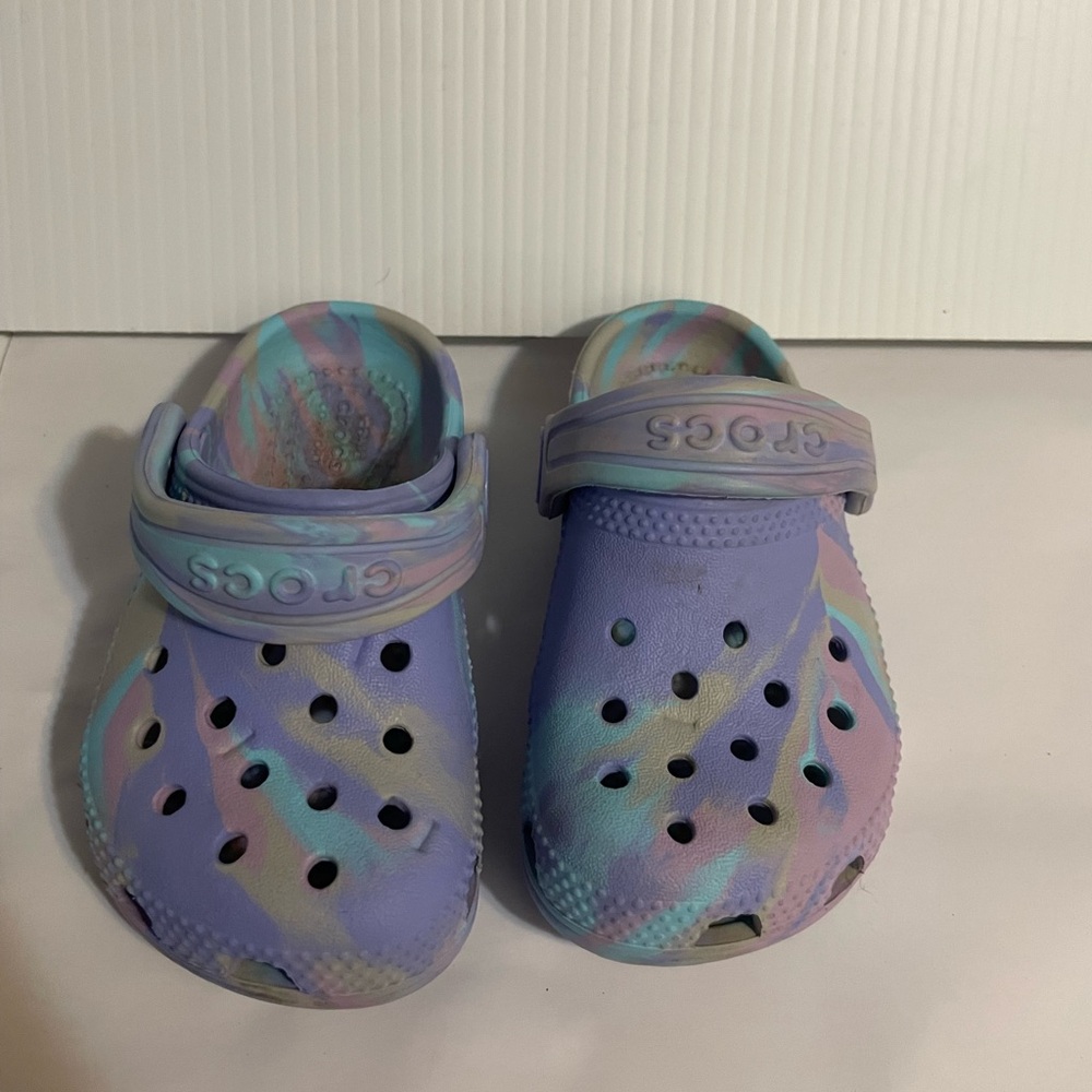 Bundle: Size 6 Toddler Girl Crocs, Hey Dude, and Black Boots
